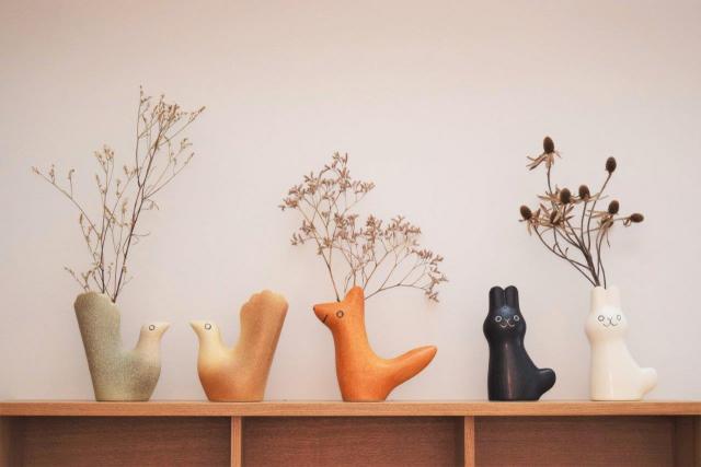 うさぎの花器[dieci（ディエチ）]En Liten Van(Rabbit)鹿児島睦-ならの実