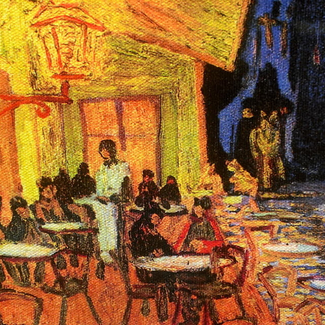 ゴッホ「夜のカフェテラス」ジクレ・シルクスクリーン｜絵画販売