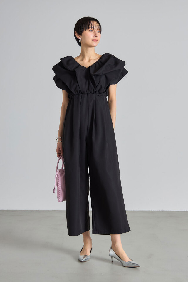 ボリュームスリーブロンパース