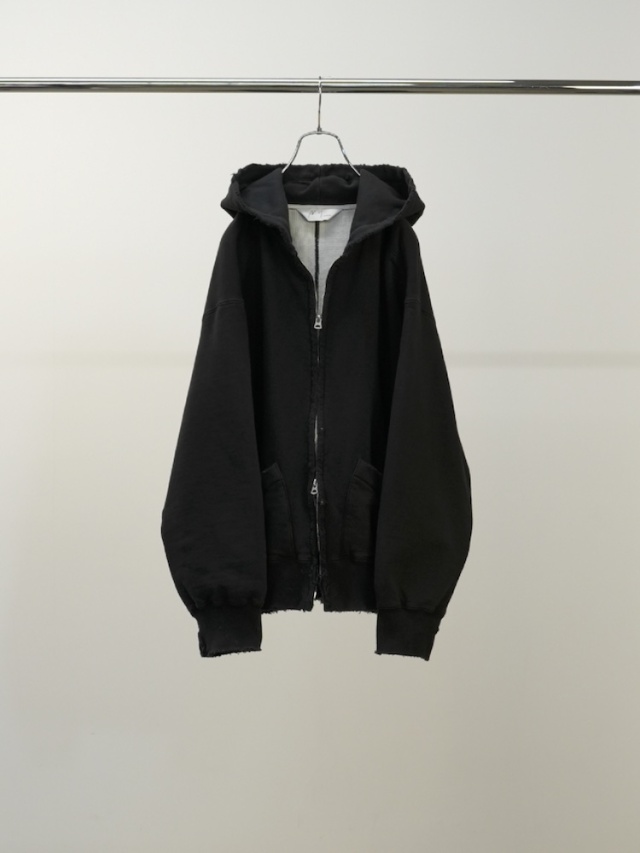 ANCELLM ZIP UP HOODIE BLACK 2025AW 通販ページ octavia[オクタヴィア]
