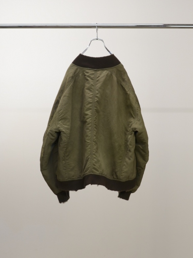ANCELLM FADED BOMBER JACKET KHAKI 通販ページ octavia[オクタヴィア]