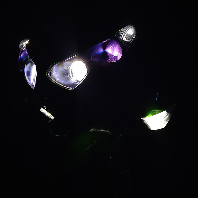 バスケットマン ヘッドライト　ウインカー カワサキ（Kawasaki） ウインカー付 ヘッドライト カウルマスク