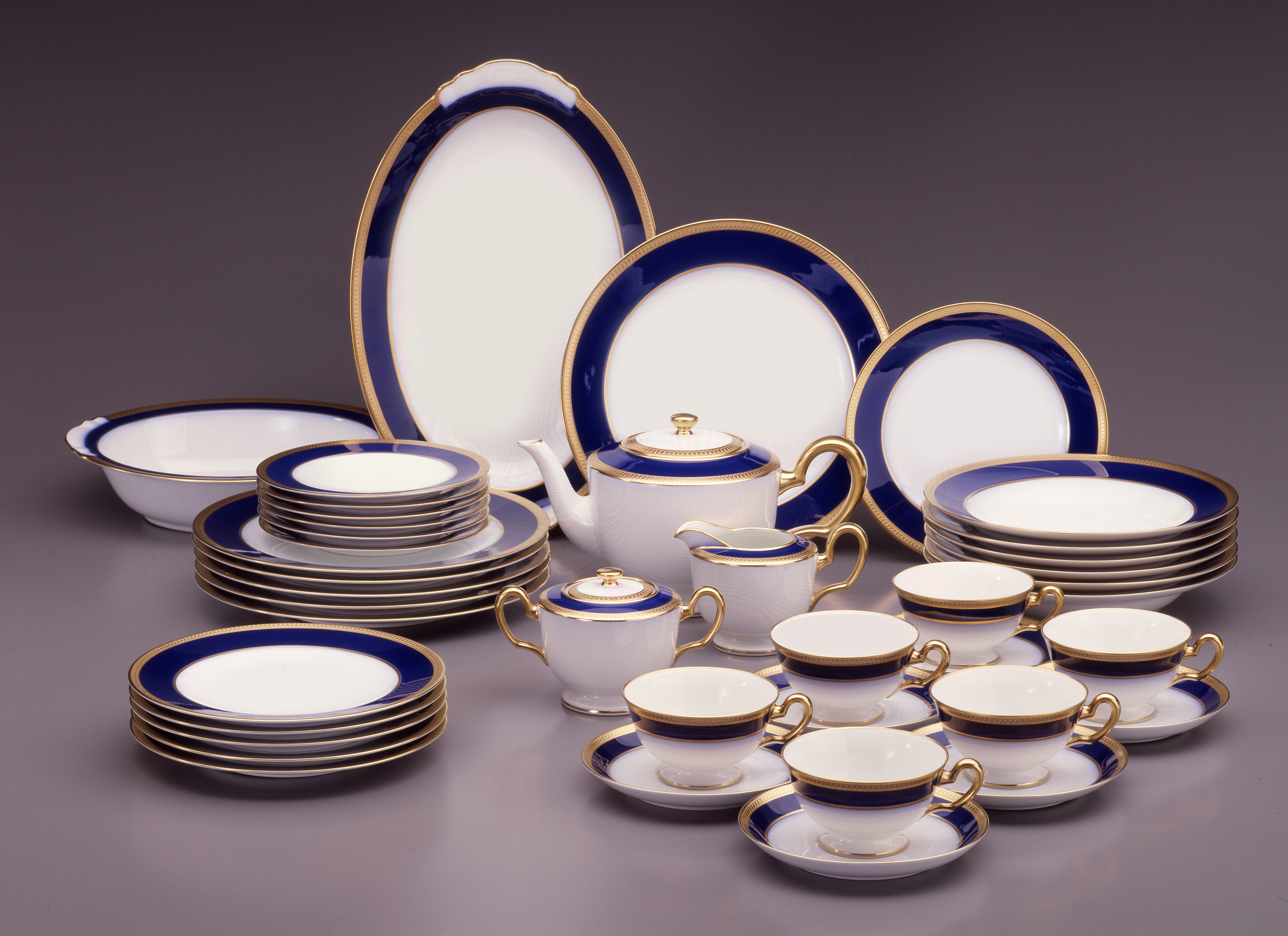 瑠璃片葉金蝕 43ピースディナーセット