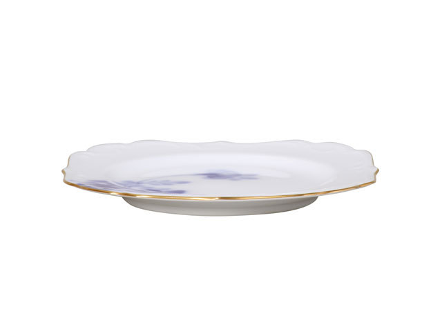 手描き】ブルーローズ（8011） 17cmケーキ皿