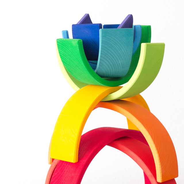 虹色トンネル特大 グリムス社（アーチレインボー）の通販｜木の