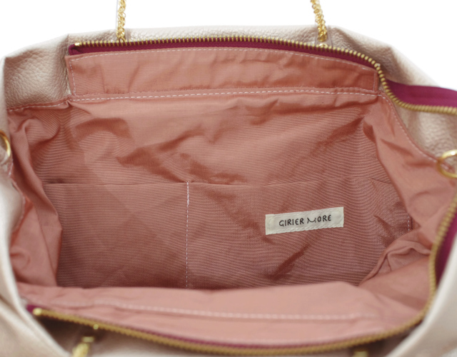 超軽量チェーンバッグ 】 ミディアムサイズトート 桜ピンク GIRIER MORE