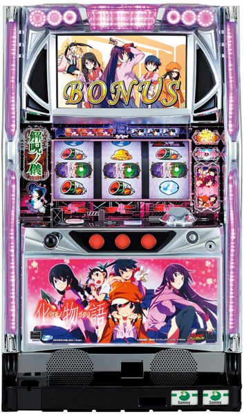 サミー パチスロ化物語 ヒロインパネル 中古パチスロ実機 [4ch対応] A-SLOT