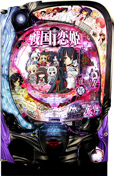 JFJ P戦国恋姫 Vチャージver 中古パチンコ実機 [枠名：クリスタル