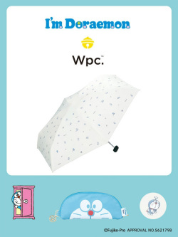 Wpc ドラえもん 日傘 折りたたみ傘 晴雨兼用 完全遮光 完全UVカット