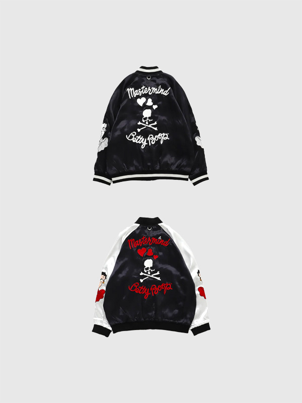 MASTERMIND WORLD × BETTY BOOP マスターマインド ワールド スカジャン