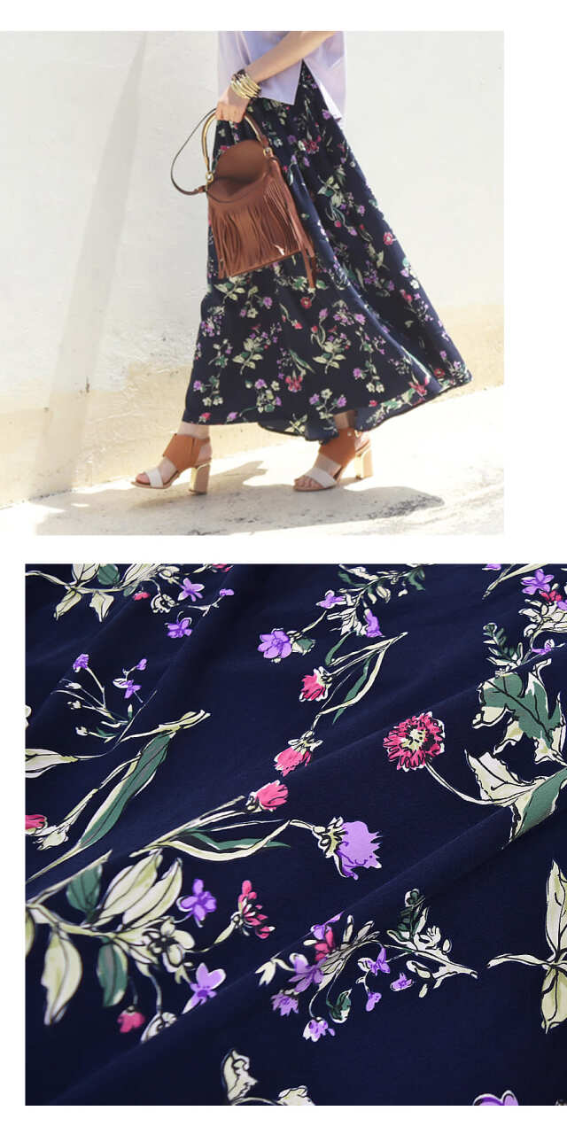 アルマ・フラワー柄フレアースカート｜【公式】AVERYオフィシャルストア