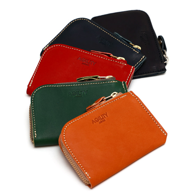 フラットミニ』(全5色)東京レザー/ほぼカードサイズ 無駄な機能を省