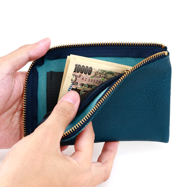 スマートウォレット』(全6色)アリゾナ/スマホも入るL字ファスナー二