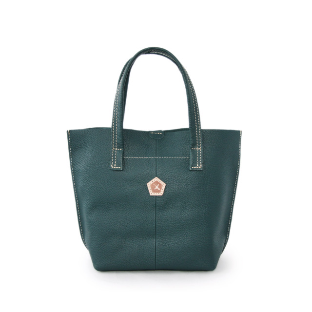 YONFAスタッズレザートート A4サイズ対応/本革/ロングハンドル》スタッズトートバッグ | ear