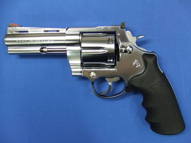 コルト アナコンダ 4インチ HOGUEタイプ グリップ仕様 シルバー ABS