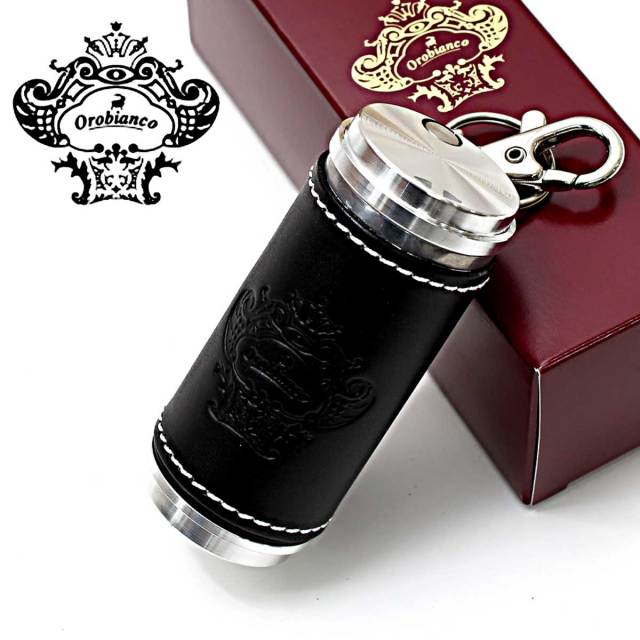 Orobianco オロビアンコ 携帯灰皿 ブラック ORA-001 BK YMEX 喫煙具