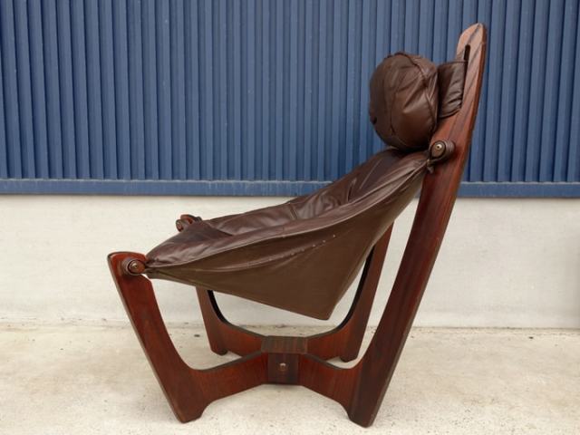 ノルウェー製ビンテージ本革椅子LUNAチェア｜アンバーデザイン