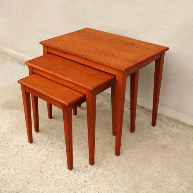 ヴィンテージ・ネストテーブル｜北欧家具アンバーデザイン