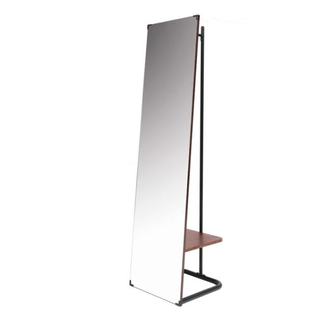 ハンガーラック付きスタンドミラー｜北欧家具通販 アンバーデザイン