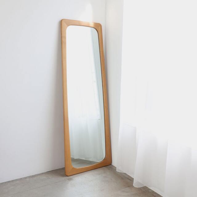 オーク木枠ミラー(全身鏡)｜北欧家具通販 アンバーデザイン