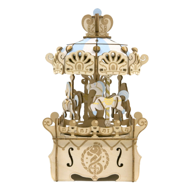 エーゾーン ki-gu-mi オルゴール付き メリーゴーランド 工具不要 DIY