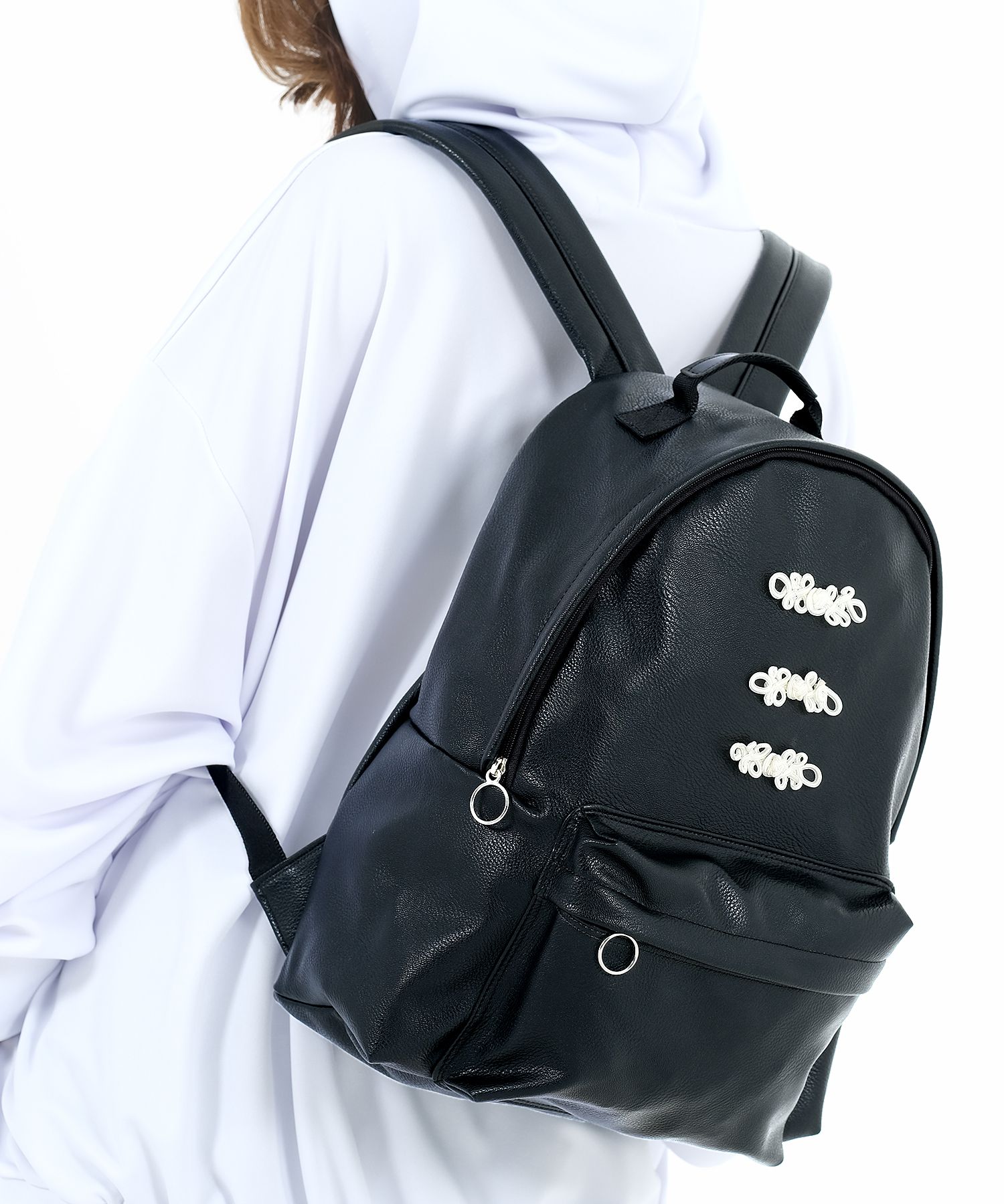 チャイナボタンレザーリュック ankoROCK(アンコロック) メンズ