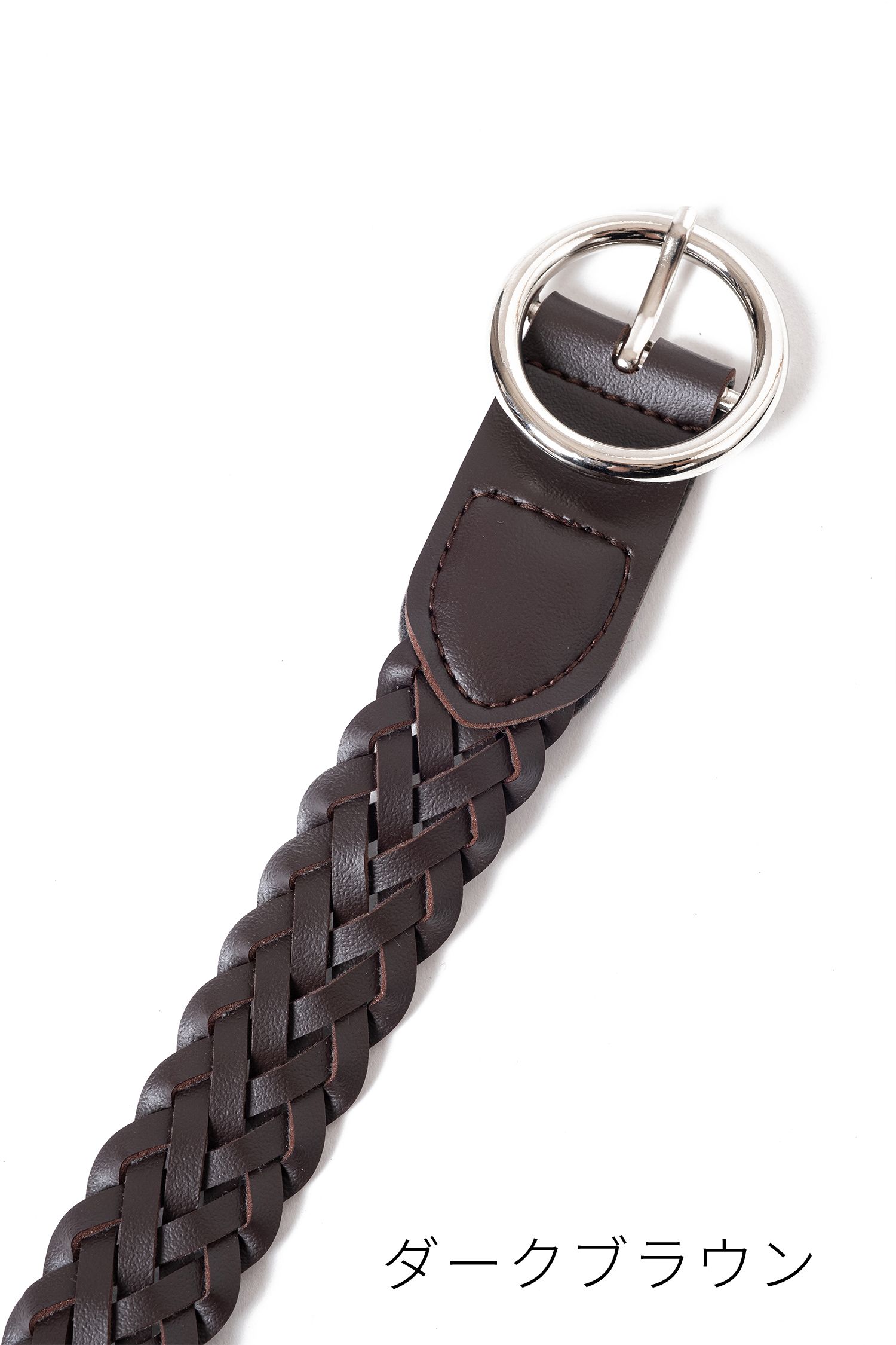 編み込みレザーリングベルト ankoROCK(アンコロック) メンズ