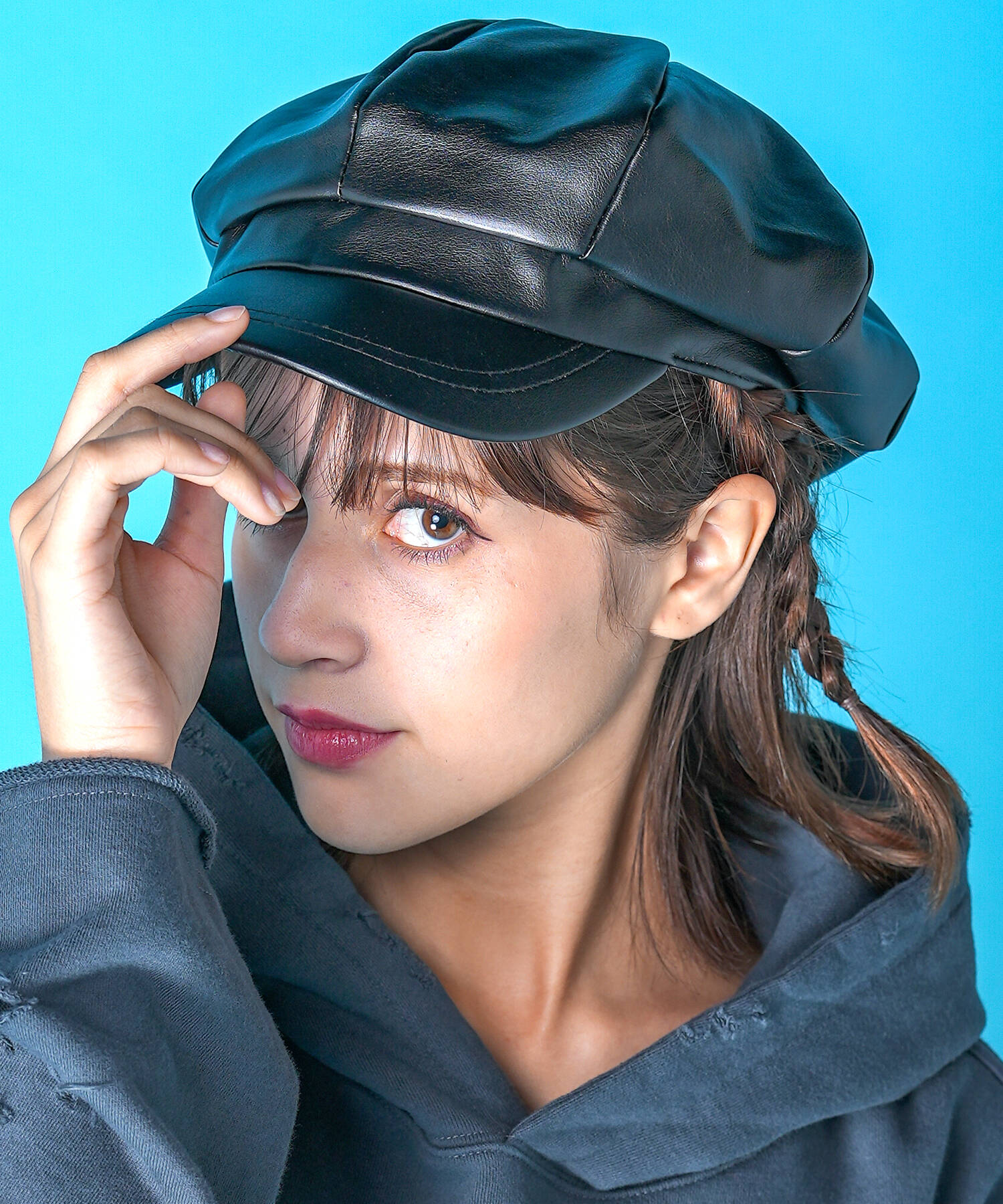 レザーキャスケット ankoROCK(アンコロック) メンズ レディース ユニ