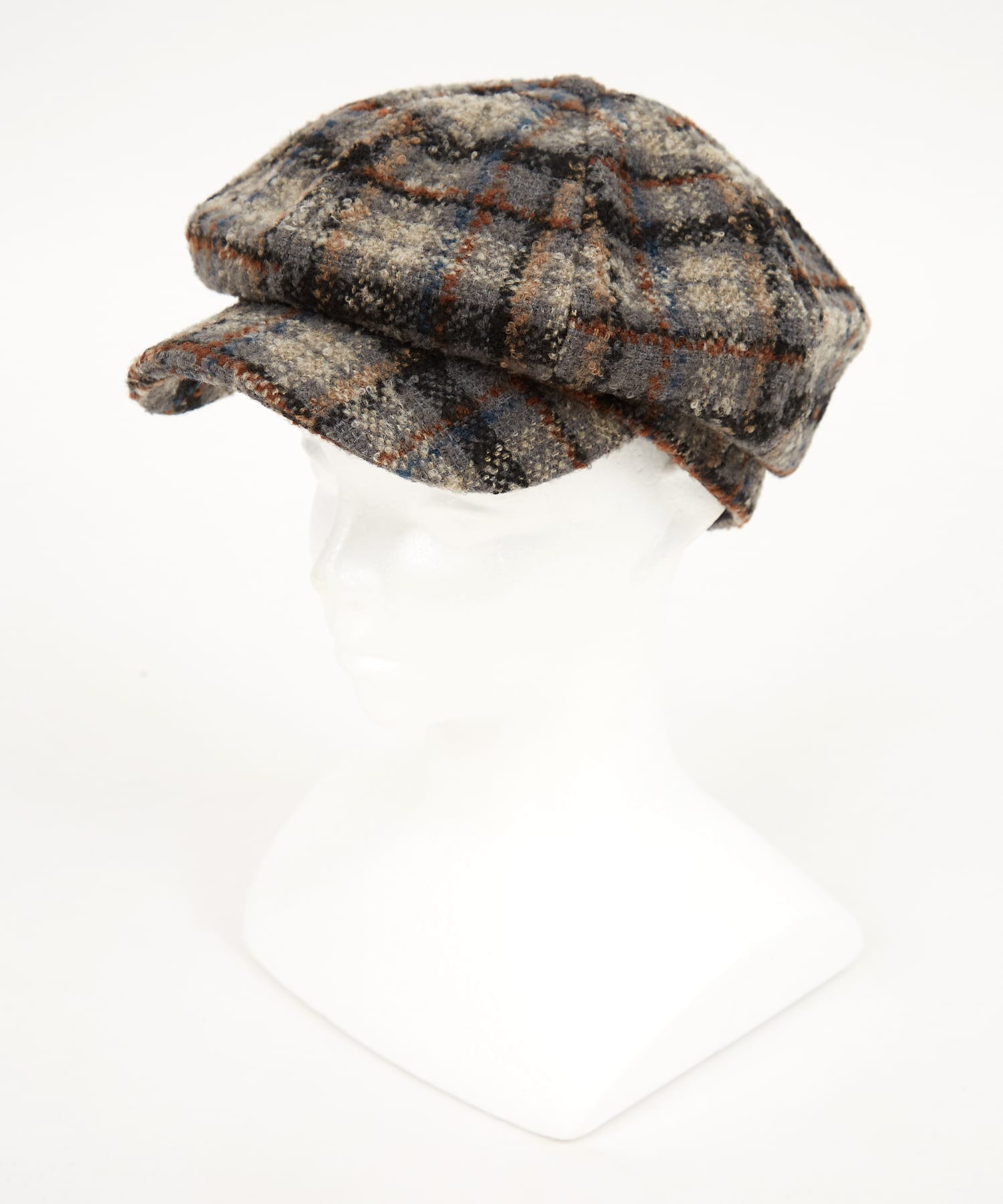 チェック柄ネップツイードキャスケット / メンズ レディース ユニ