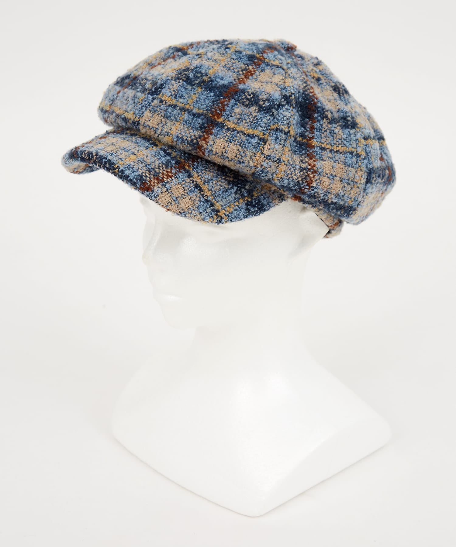 チェック柄ネップツイードキャスケット / メンズ レディース ユニ