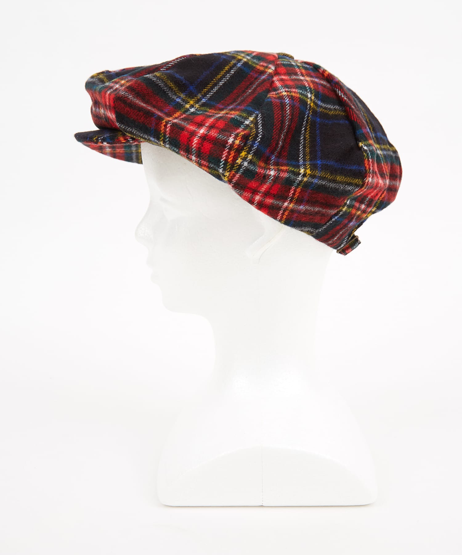 チェック柄フリースボリュームキャスケット / メンズ レディース ユニ