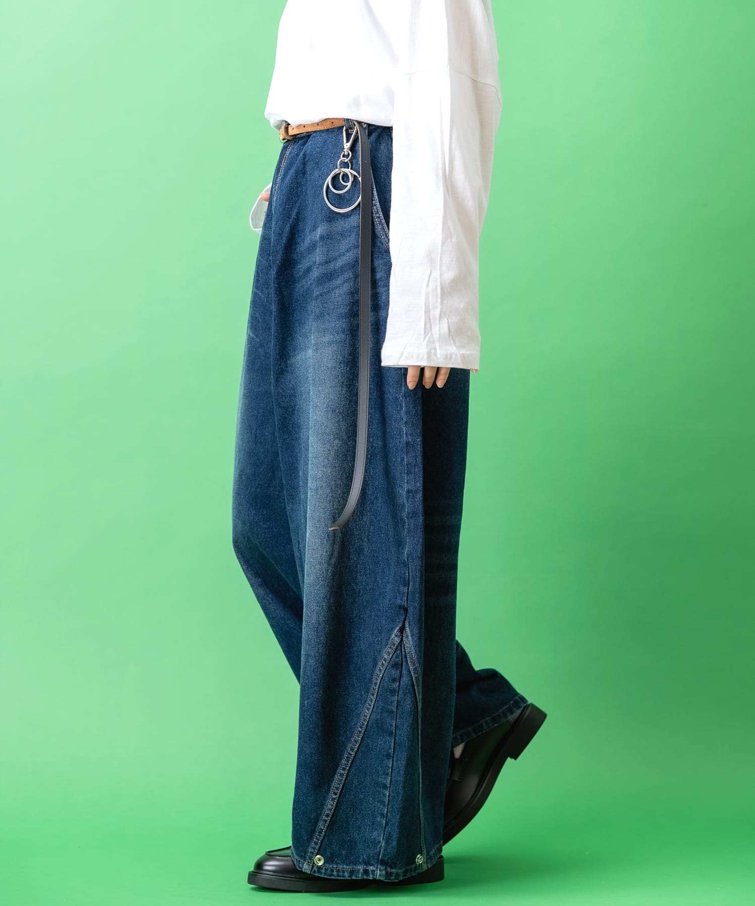 バルーン変形スーパーワイドデニムパンツ / ジーンズ メンズ