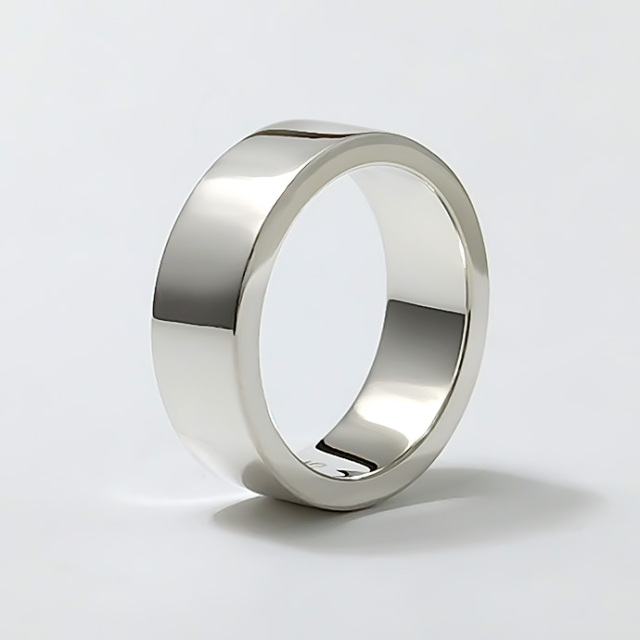 7mm幅】シンプル平打ちリング｜シルバーアクセサリー｜送料無料