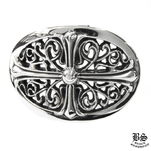 クロムハーツクラシックオーバルクロスバックル1.5(ベルトなし)|クロム