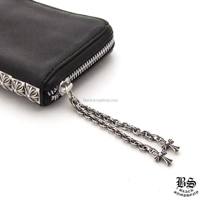 クロムハーツ3サイドジップウォレットブラックレザー|クロムハーツ通販