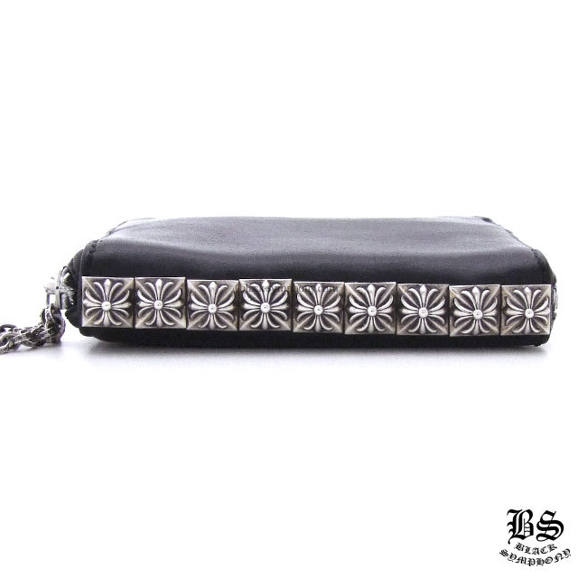 クロムハーツ3サイドジップウォレットブラックレザー|クロムハーツ通販