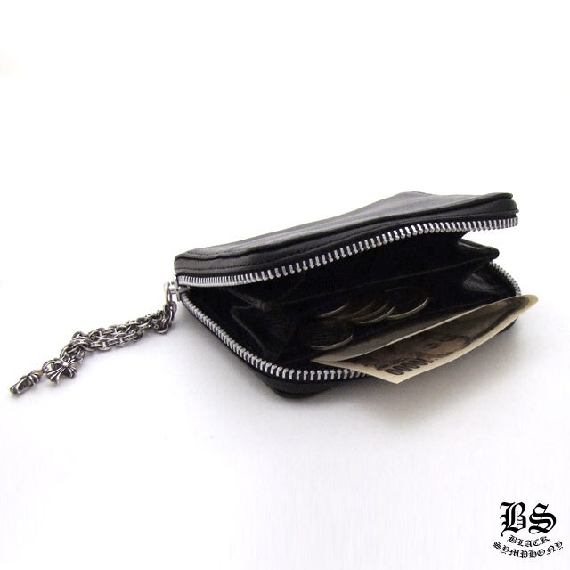 クロムハーツ3サイドジップウォレットブラックレザー|クロムハーツ通販