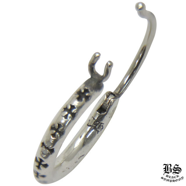 クロムハーツタイニーTFLフープピアス|クロムハーツ通販専門店ブラック