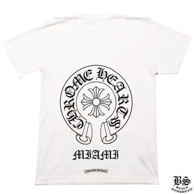 クロムハーツTシャツホースシューマイアミ限定ホワイト|クロムハーツ