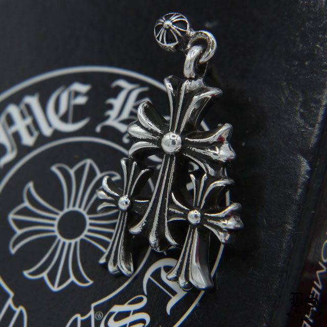 クロムハーツ3CHクロスドロップイヤリング(ピアス)（ピアス）|クロム