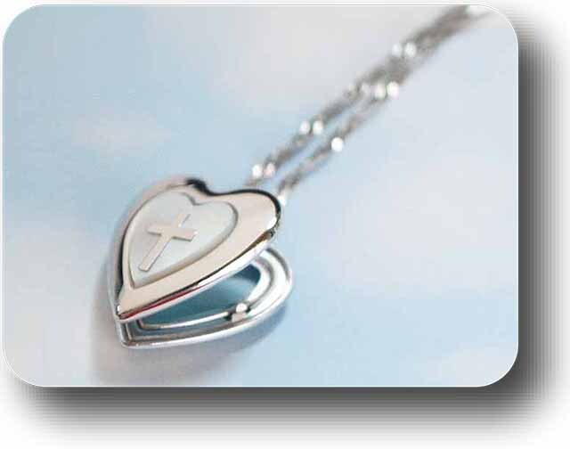 白蝶貝ハートロケットペンダント シルバー925 SV925 20x20mm