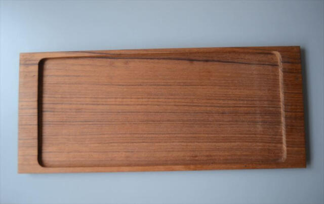 デンマーク製 DIGSMED×HOLMEGAARD サービングトレイ チークテーブル