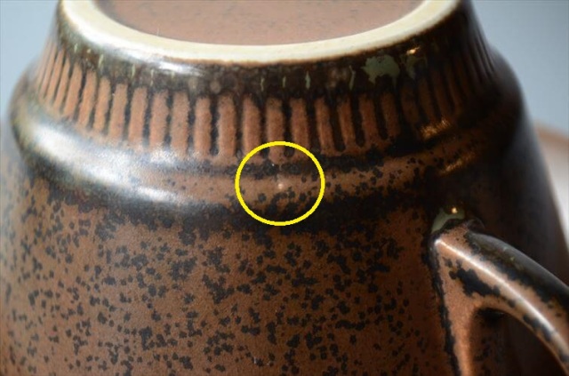 デンマーク製 KNABSTRUP Noddebo ブラウン カップ&ソーサー ナブ