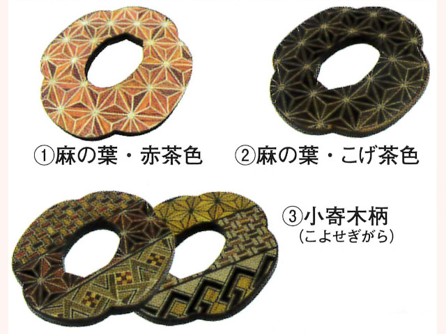 寄木木刀鍔 剣道具 晨風堂 -しんぷうどう-