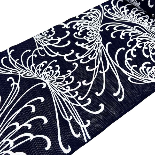 綿絽地染』糸菊散し