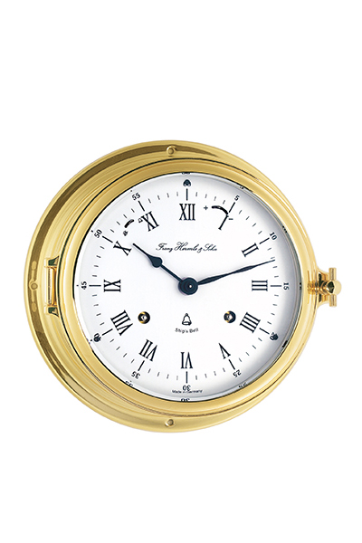 ドイツ・ヘルムレ社のSHIP CLOCK 船舶時計。ローマ字ダイヤル表示の