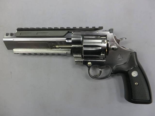 マルシン】アンリミテッドリボルバー 8mmBB maxi8 ブラック HW X