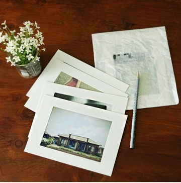 ペーパーフォトフレーム 2Lサイズ 5枚入り (ホワイト) 【デ