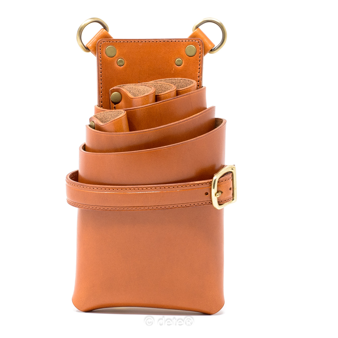 シザーケース4丁用大容量 イタリアンレザー/栃木レザー/ブライドル