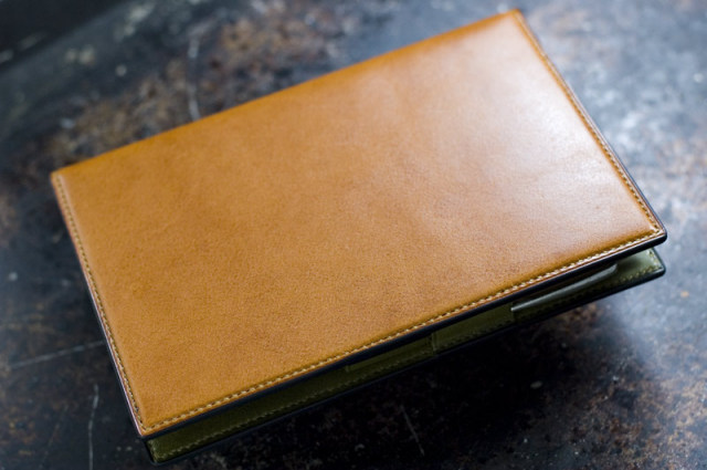 バイブルサイズシステム手帳 手縫いオーダーメイド 栃木レザー